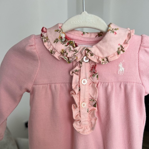 Ralph Lauren pink onesie - Picture 2 of 5